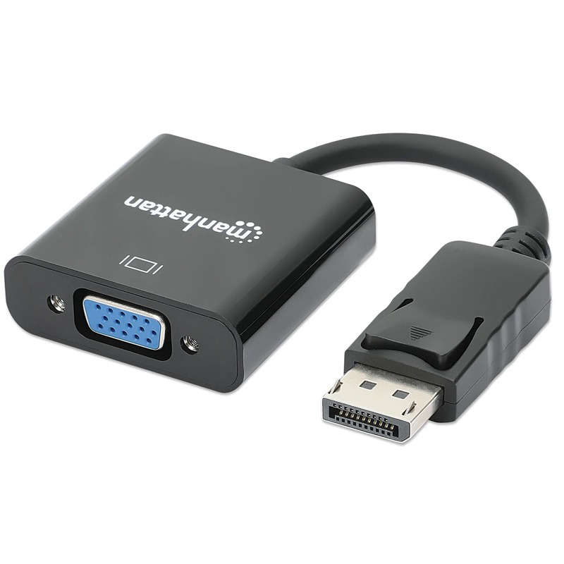 Convertisseur MANHATTAN DisplayPort mâle vers VGA Femelle - Noir - Image 3