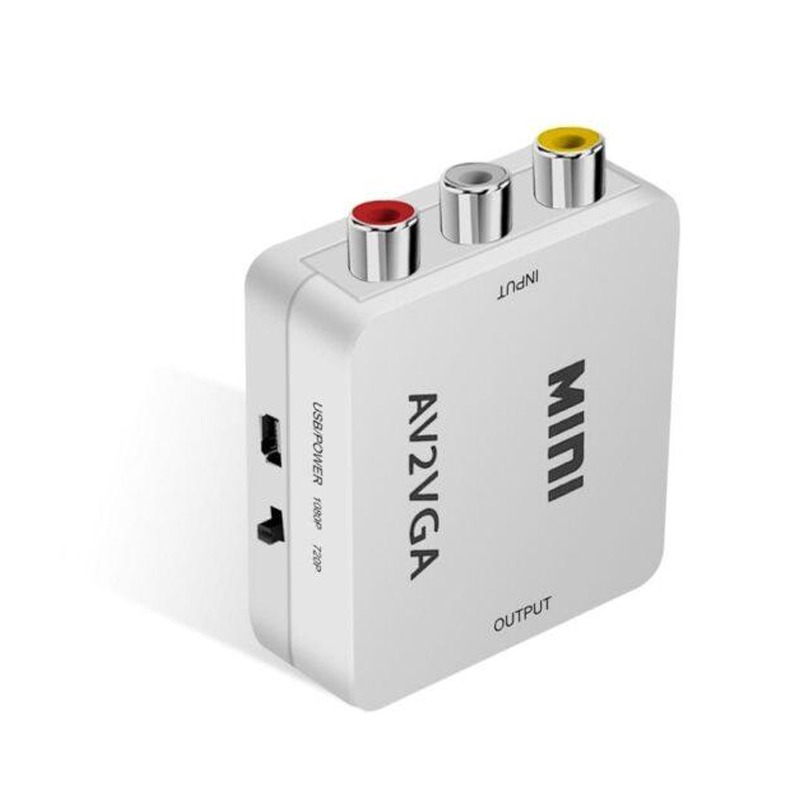 Convertisseur TREQA RCA Vers VGA - Blanc