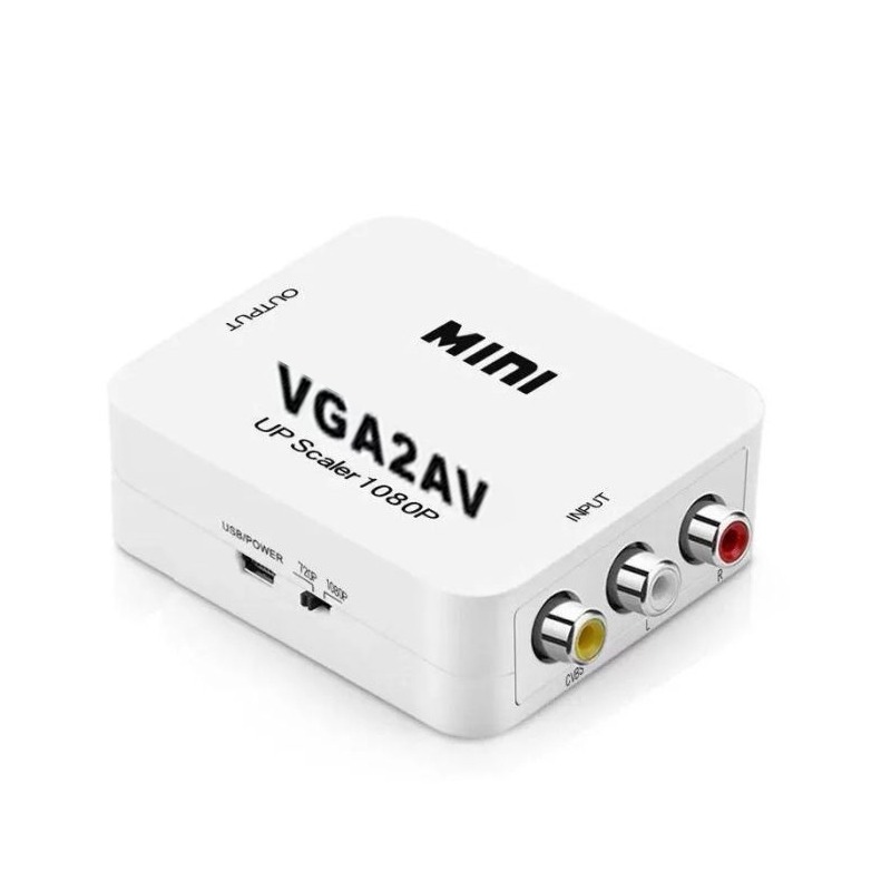 Convertisseur TREQA VGA Vers RCA - Blanc - Image 2