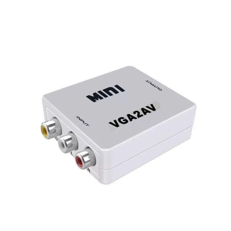 Convertisseur TREQA VGA Vers RCA - Blanc