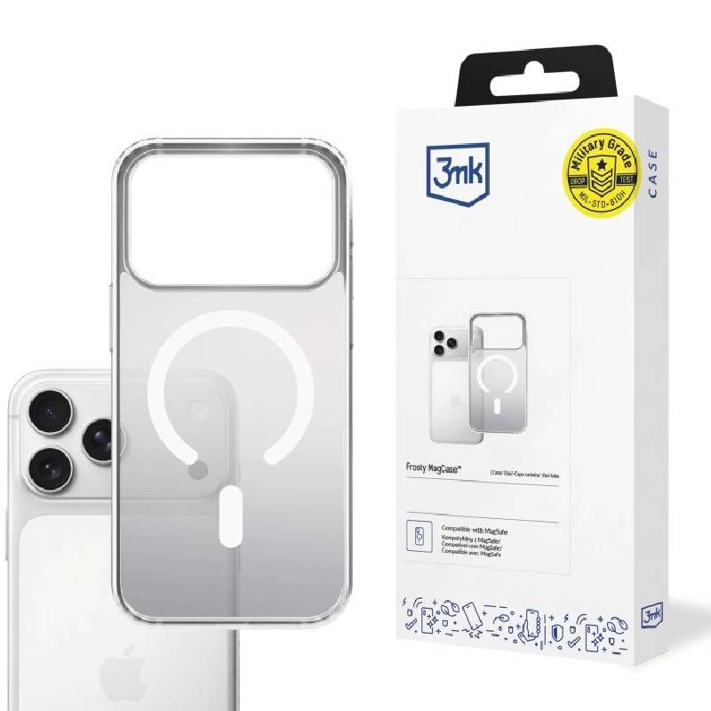 Coque Transparente 3MK Avec MagSafe Pour IPhone 17 Pro Max