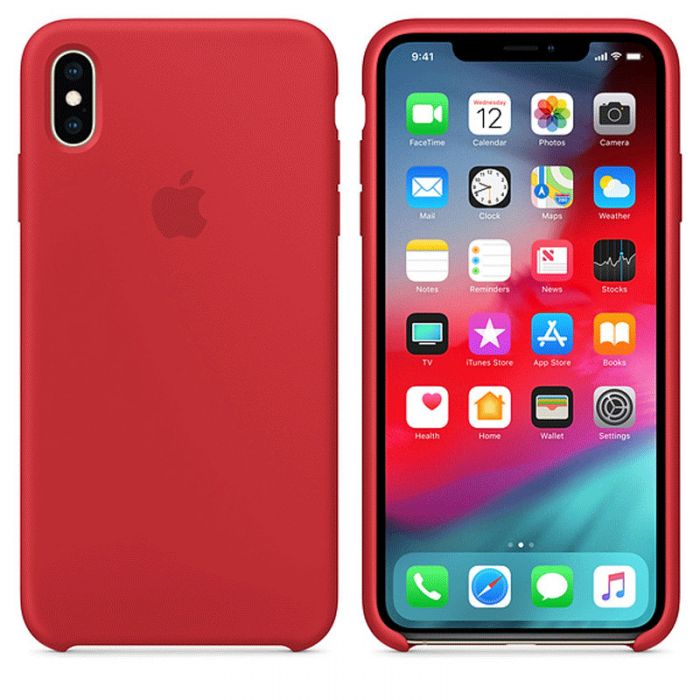 Coque Silicone Original Pour iphone XS Max - Rouge