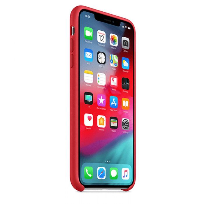 Coque Silicone Original Pour iphone XS Max - Rouge - Image 2
