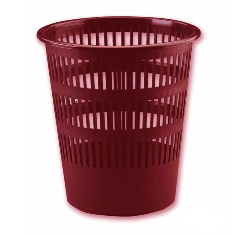 Corbeille à Papier FAPI 16L - Rouge Bordeaux