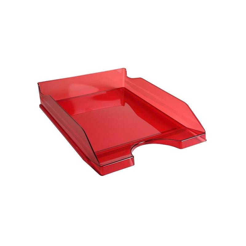 Corbeille à Courrier FAPI Pleine Translucide - Rouge