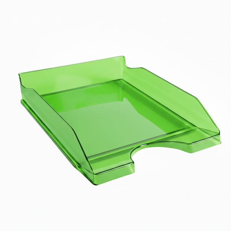 Corbeille à Courrier FAPI Pleine Transparente - Vert Fluo
