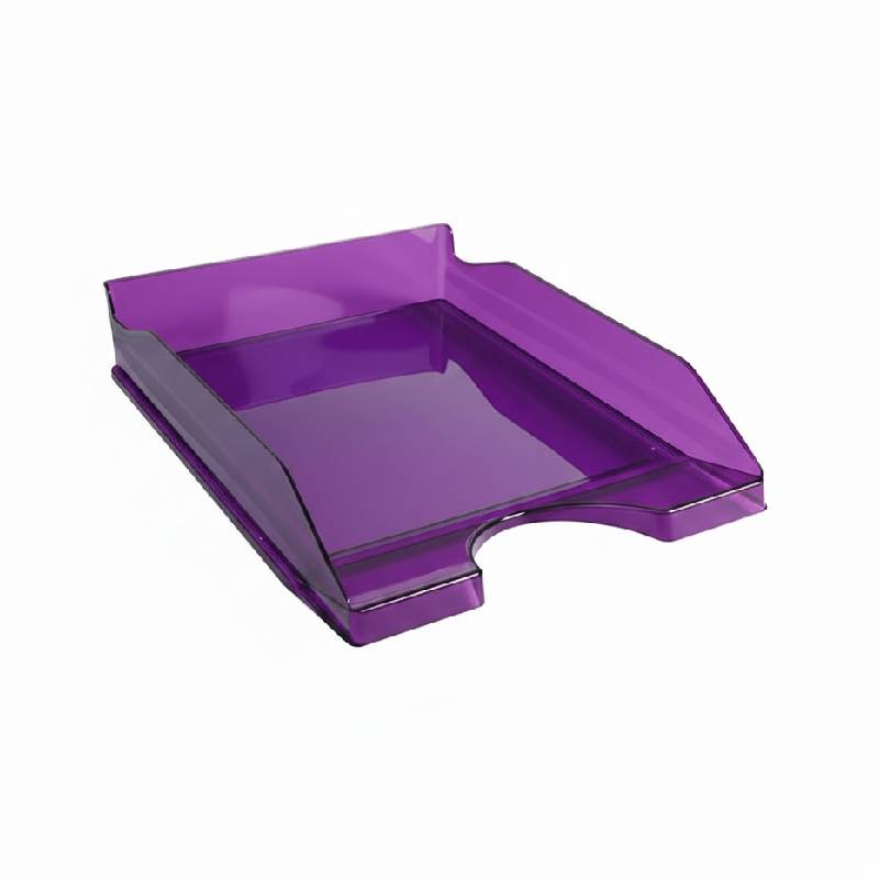 Corbeille à Courrier FAPI Pleine Translucide - Violet