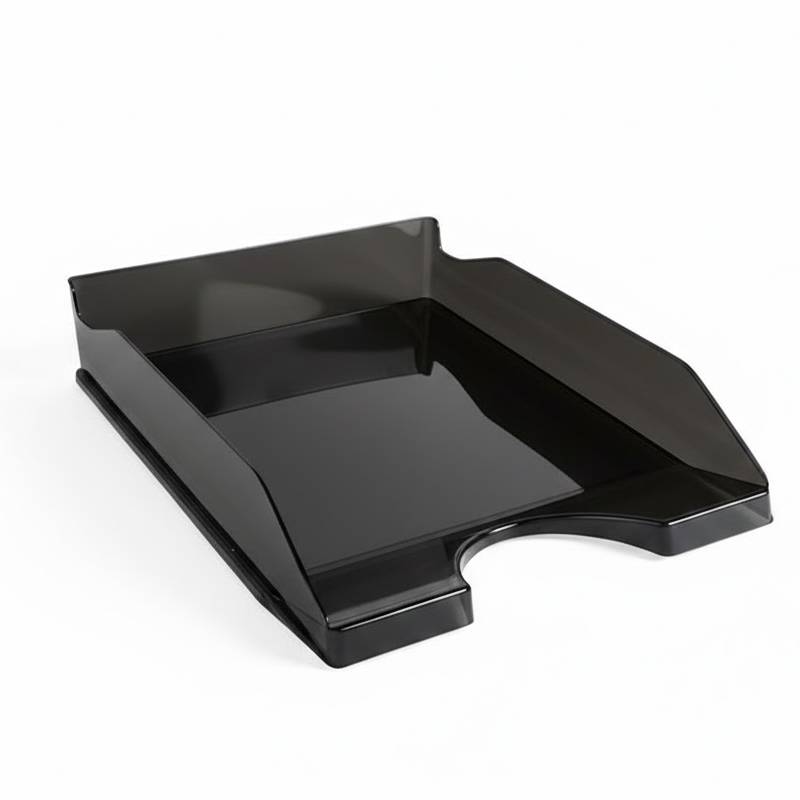 Corbeille à Courrier FAPI Pleine Transparente - Noir
