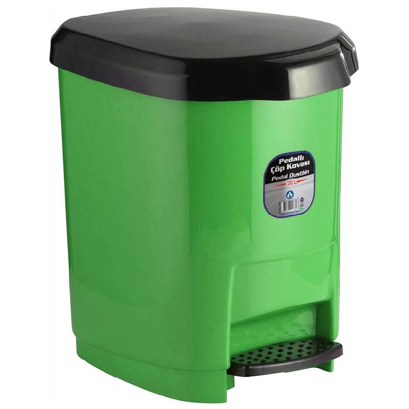 Corbeille à Papier ARK 20L Avec Pédale - Vert
