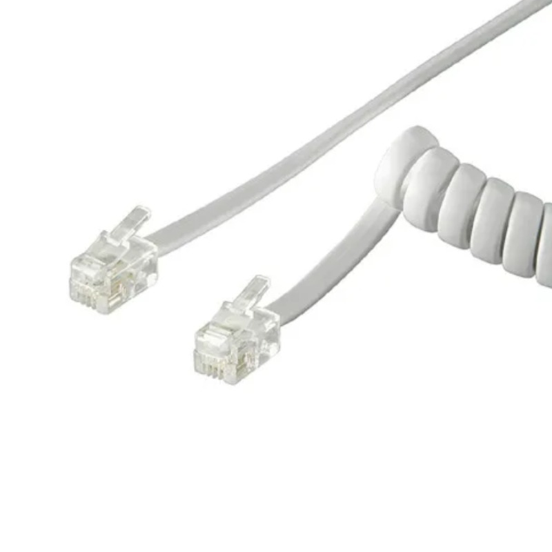 Cordon Téléphonique Combiné 2M - Blanc - Image 2