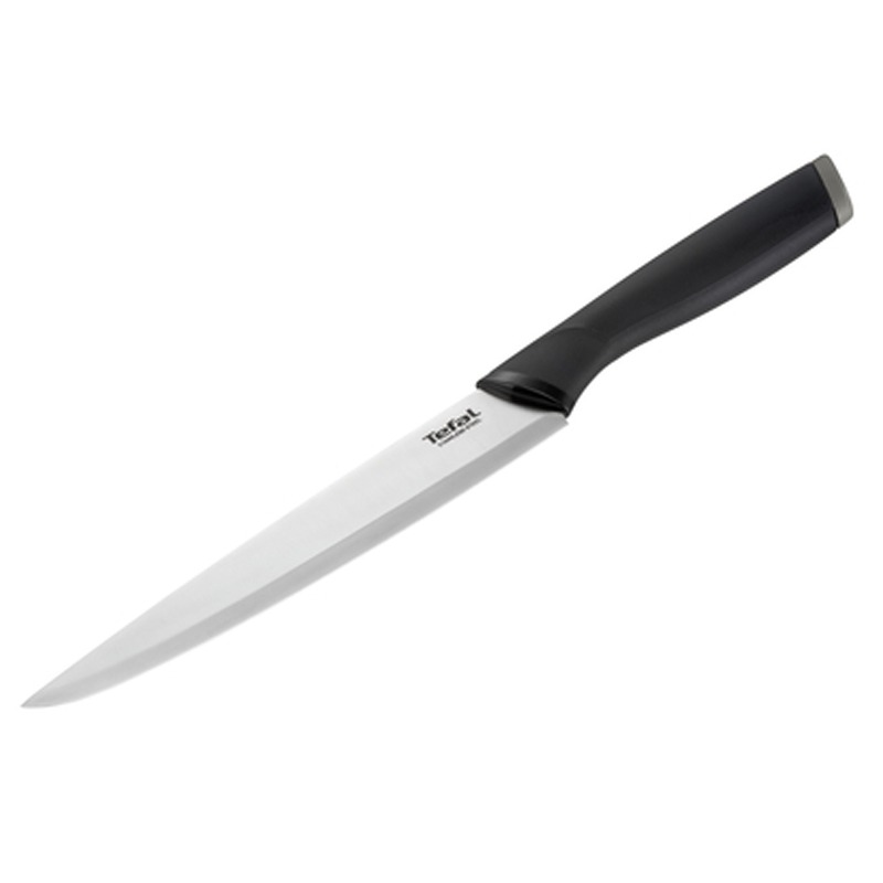 Couteau à trancher TEFAL Comfort K2213704 20cm - Noir