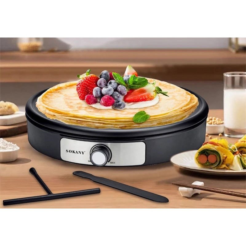 Crêpière Électrique SOKANY SK-08131 1500W - Noir&Inox - Image 3