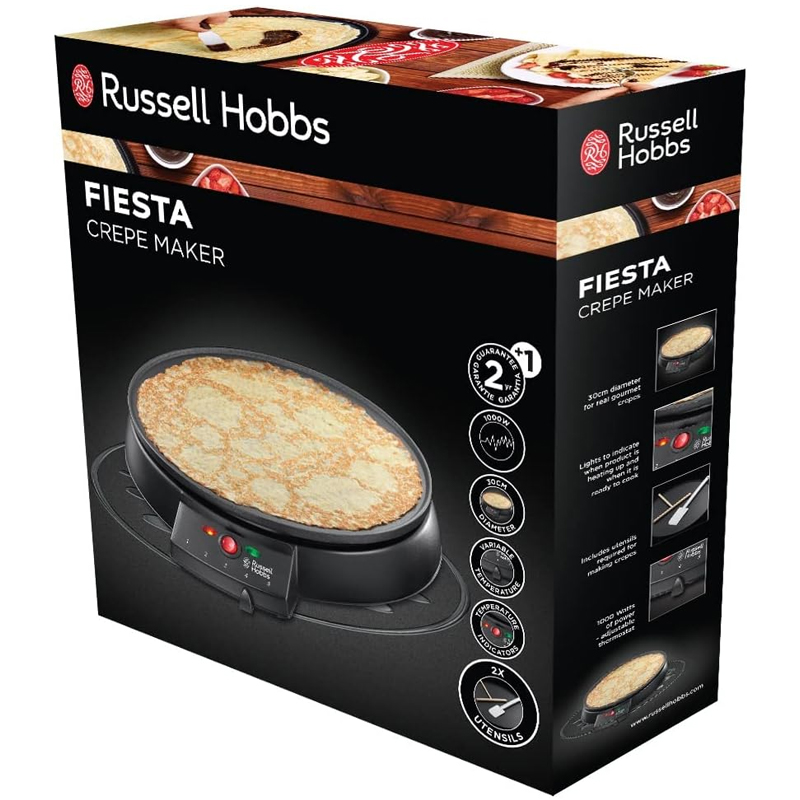 Crêpière RUSSELL HOBBS Fiesta 20920-56 1000Watts - Noir - Image 5