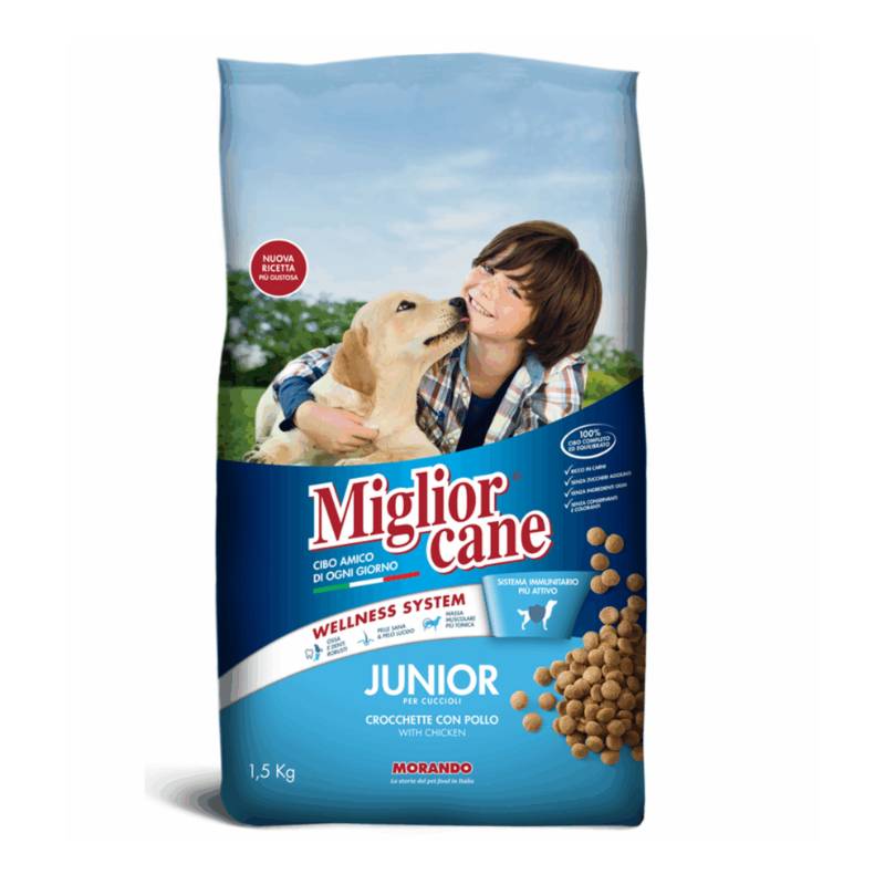 Croquettes pour chiots MIGLIOR CANE Junior Poulet 1,5 kg
