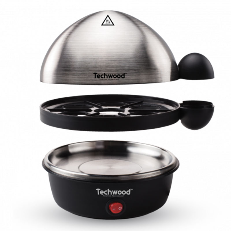 Cuiseur A Oeuf Electrique 3EN1 TECHWOOD TO-007 350W - Inox - Image 2