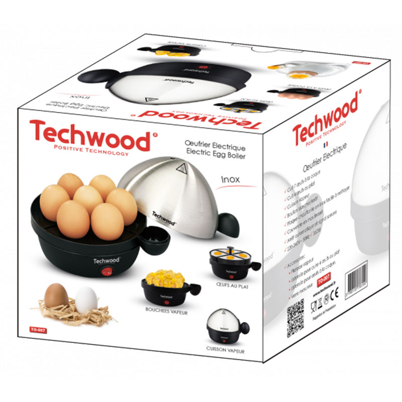Cuiseur A Oeuf Electrique 3EN1 TECHWOOD TO-007 350W - Inox - Image 6
