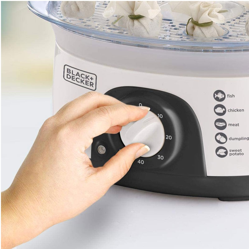 Cuiseur Vapeur BLACK&DECKER HS6000 775W - Blanc - Image 5