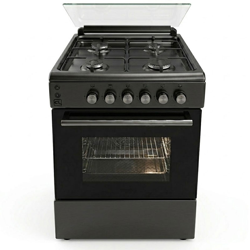 Cuisinière à Gaz CL CL66NVR-TC 4 Feux 60cm - Noir