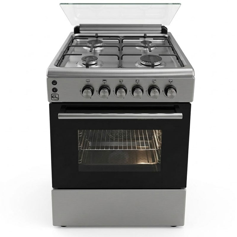 Cuisinière à Gaz CL CL66SVR-TC 4 Feux 60cm - Silver
