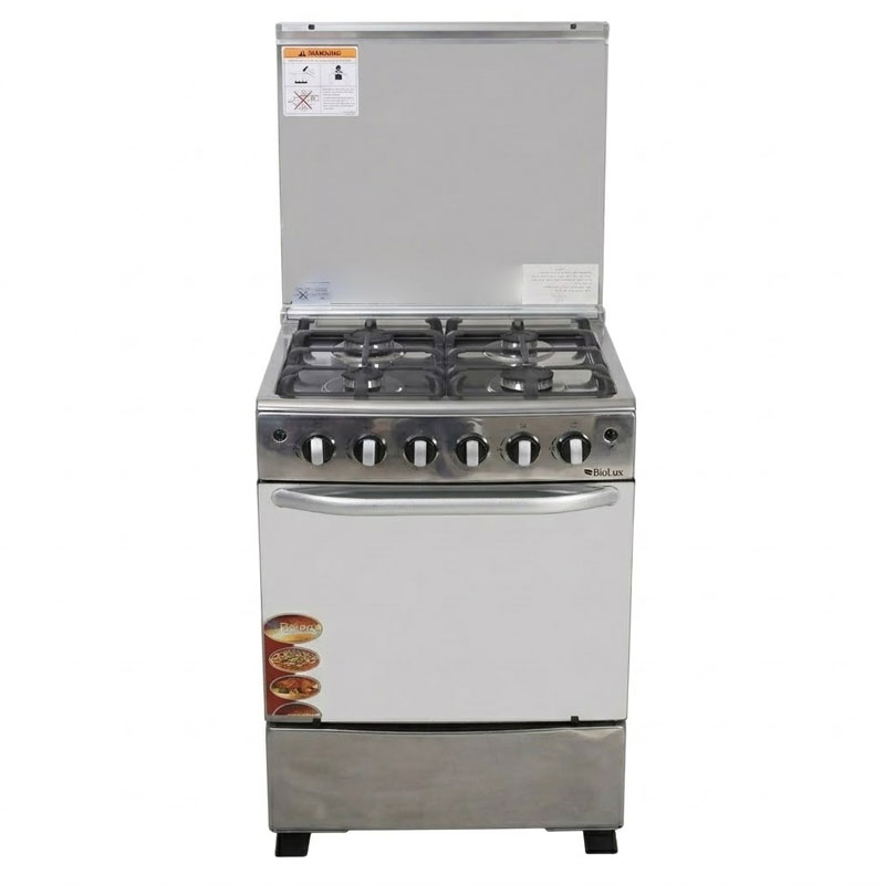 Cuisinière BIOLUX M-6060-XTBR 4 Feux 60cm - Inox