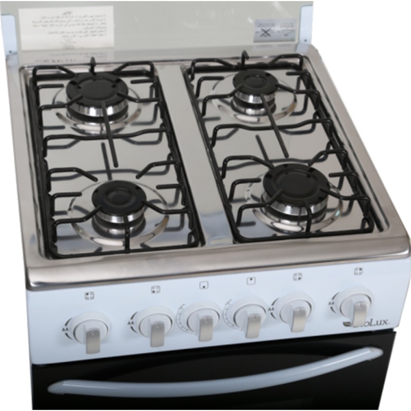 Cuisinière BIOLUX M5005B 4 Feux 50cm - Blanc - Image 2