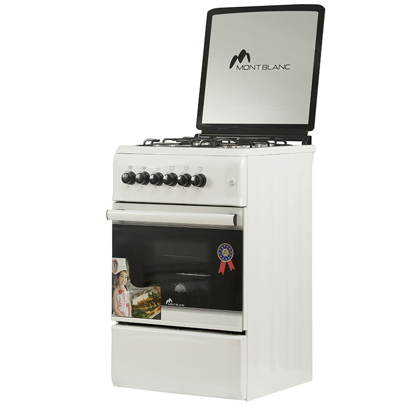 Cuisinière MONTBLANC REB-5050 4 Feux - Blanc - Image 3