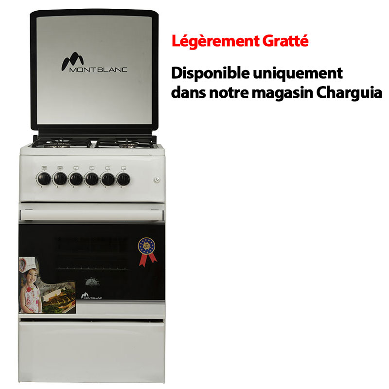 Cuisinière MONTBLANC REB-5050 4 Feux - Blanc