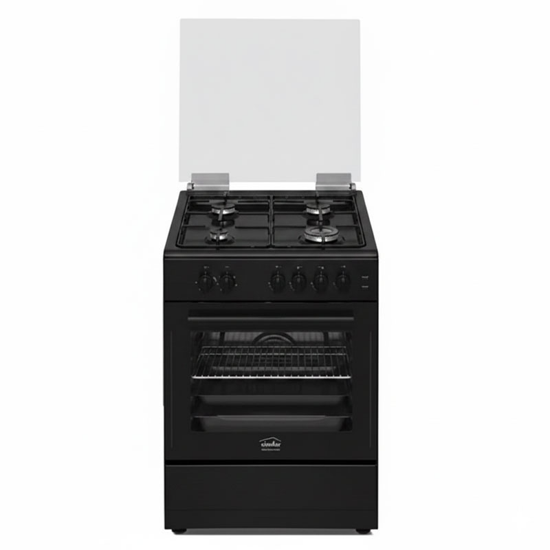 Cuisinière à Gaz SIMFER F6405-SGGTB 4 Feux 60cm - Noir