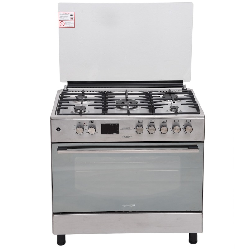 Cuisinière à Gaz ARTHUR MARTIN AME90IX 90cm 5 Feux - Inox - Image 2