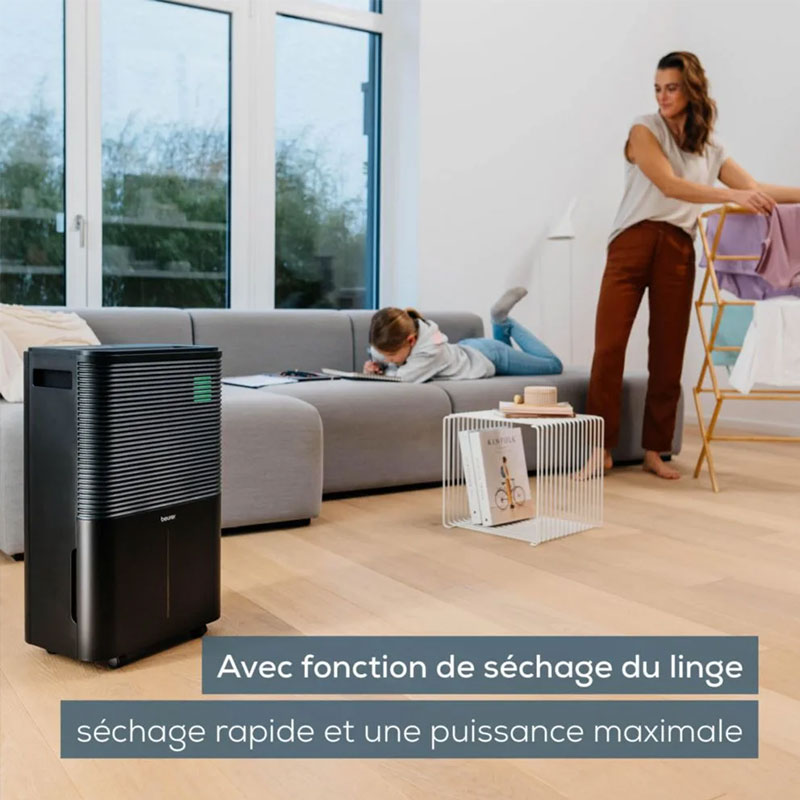 Déshumidificateur d'air BEURER LE 250 20Litres - Noir - Image 5