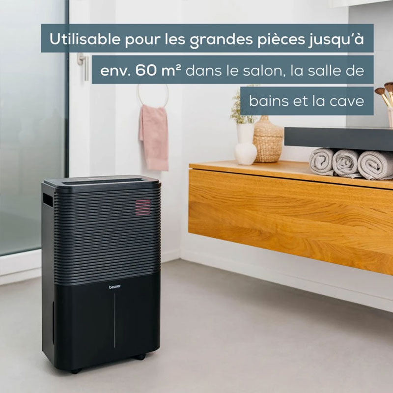Déshumidificateur d'air BEURER LE 250 20Litres - Noir - Image 4
