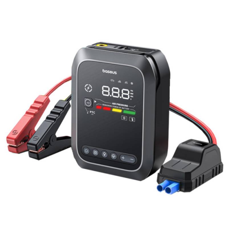 Démarreur de Voiture Baseus 1200A avec Compresseur et Power Bank