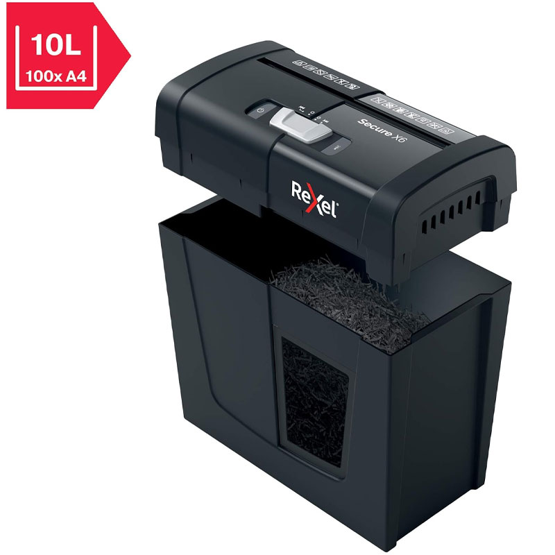 Destructeur de Documents REXEL Shredder Secure X6 Coupe croisée - Image 5