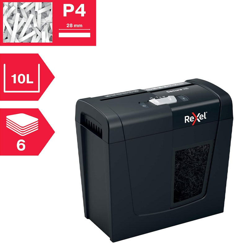 Destructeur de Documents REXEL Shredder Secure X6 Coupe croisée - Image 4
