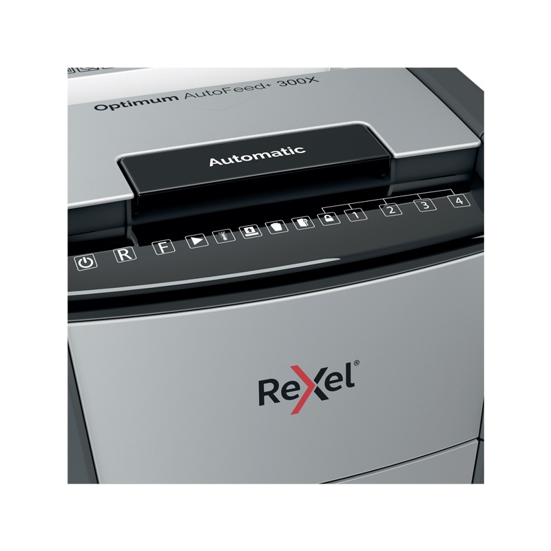Destructeur REXEL Optimum AutoFeed+ 300X Coupe croisée - Image 6