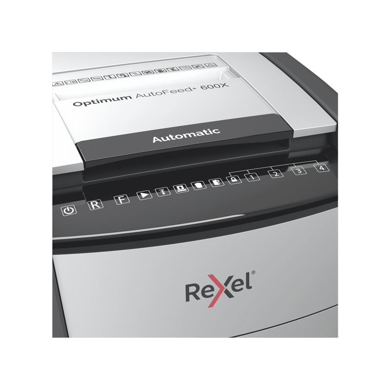 Destructeur REXEL Optimum AutoFeed+ 600X EU Coupe croisée - Image 7