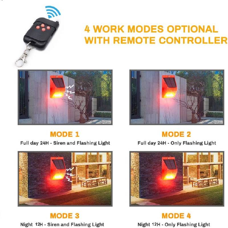 Détecteur de Mouvement Extérieur Solaire Avec Alarme - SM-PROTECTEUR - Image 2