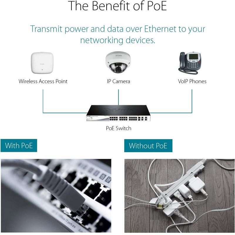 Switch D-Link DGS-1210-28P 24 Ports PoE 10/100/1000 Mbps + 4 ports SFP - Noir - Image 4