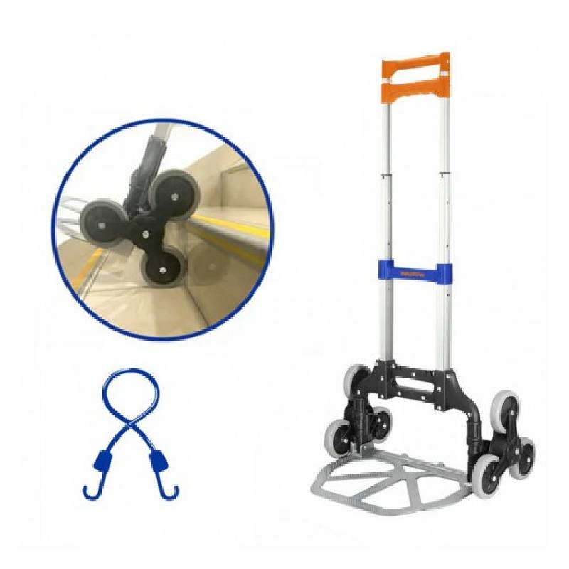 Diable Pliable WADFOW WWB6A06 Monte-Escaliers 6 Roues 60 kg - Image 2