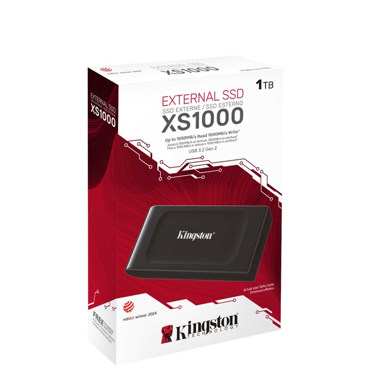 Disque Dur Externe KINGSTON XS1000 1To SSD USB 3.2 Gen 2 - Noir - Image 3