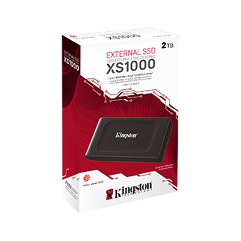 Disque Dur Externe KINGSTON XS1000 2To SSD USB 3.2 Gen 2 - Noir - Image 3