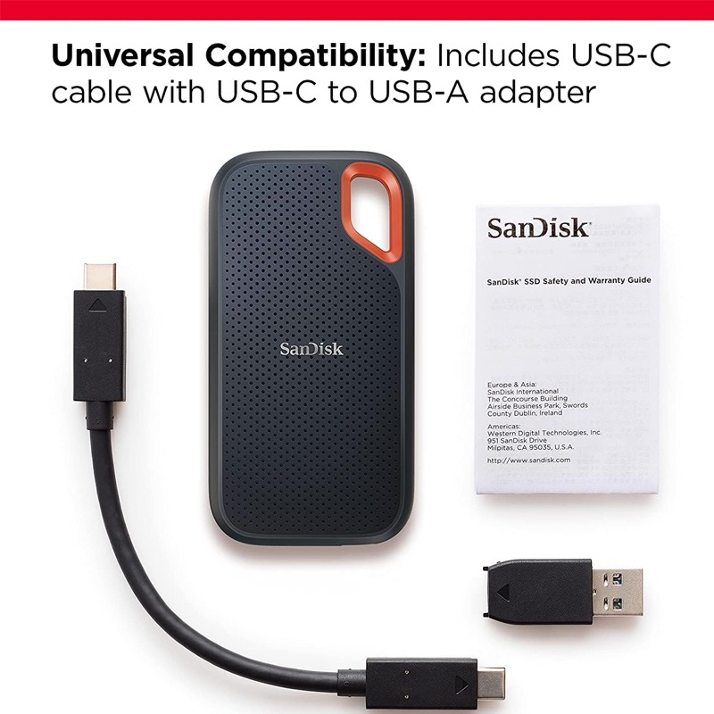 Disque Dur Externe SanDisk 4To USB 3.2 Gen 2 - Noir - Image 4
