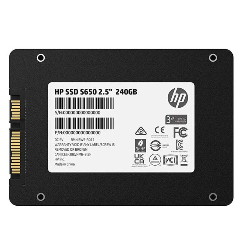 Disque Dur Interne HP S650 SATA III SSD 240 Go - Image 5