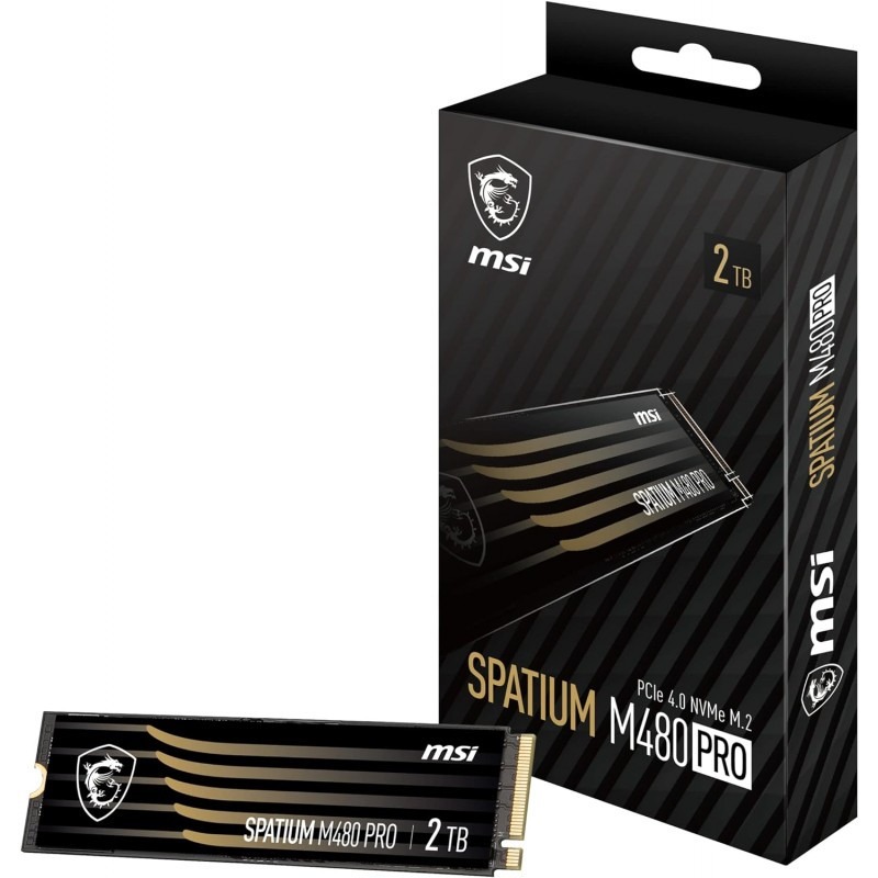 Disque Dur Interne MSI SPATIUM M480 PRO 1 To PCIe 4.0 NVMe M.2, Photo boutique MyTek chez MyTek