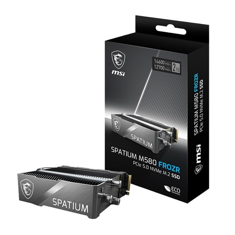 Disque Dur Interne MSI SPATIUM M570 FROZR 2To SSD PCIe 5.0 NVMe M.2 
