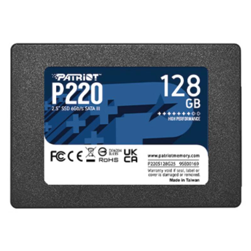 Disque Dur Interne PATRIOT P220 128Go SSD SATA III 2.5'' 