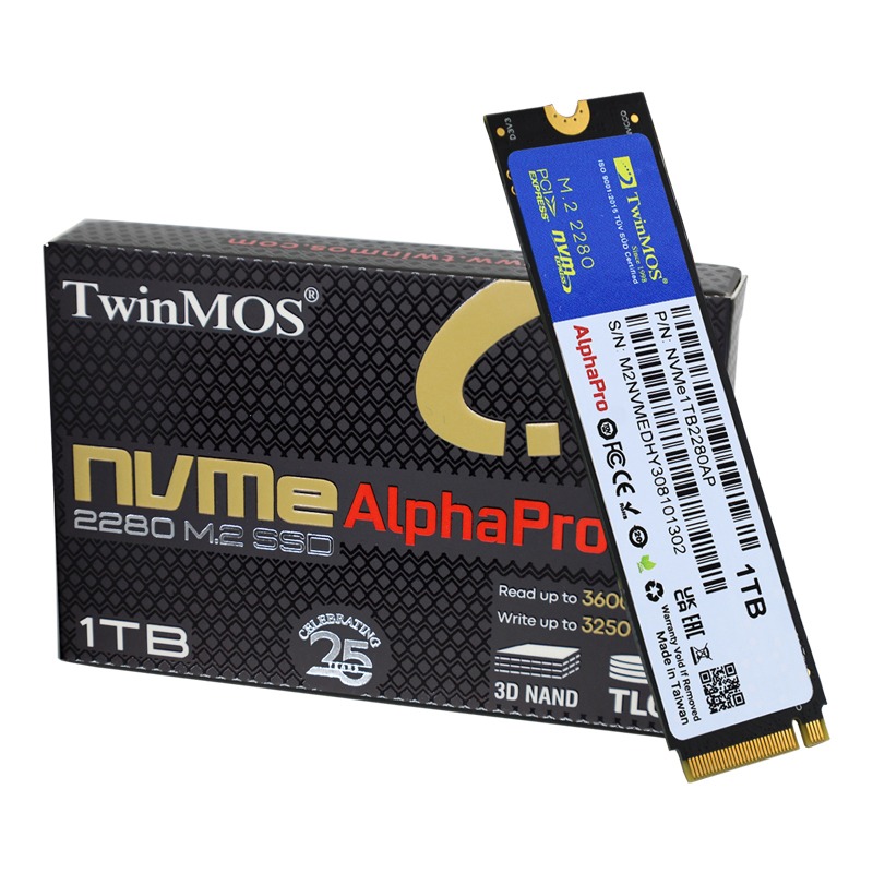 Disque Dur Interne TWINMOS AlphaPro NVME 1To SSD M.2 PCIE - Image 2