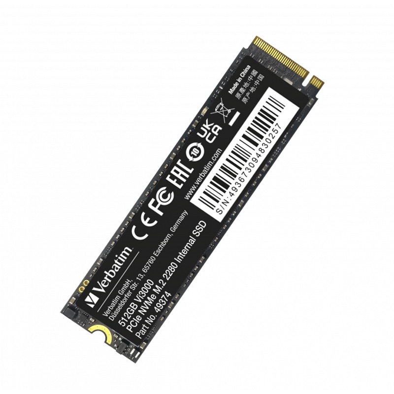 Disque Dur Interne VERBATIM Vi3000 512 SSD NVMe M.2 2280  - Image 2