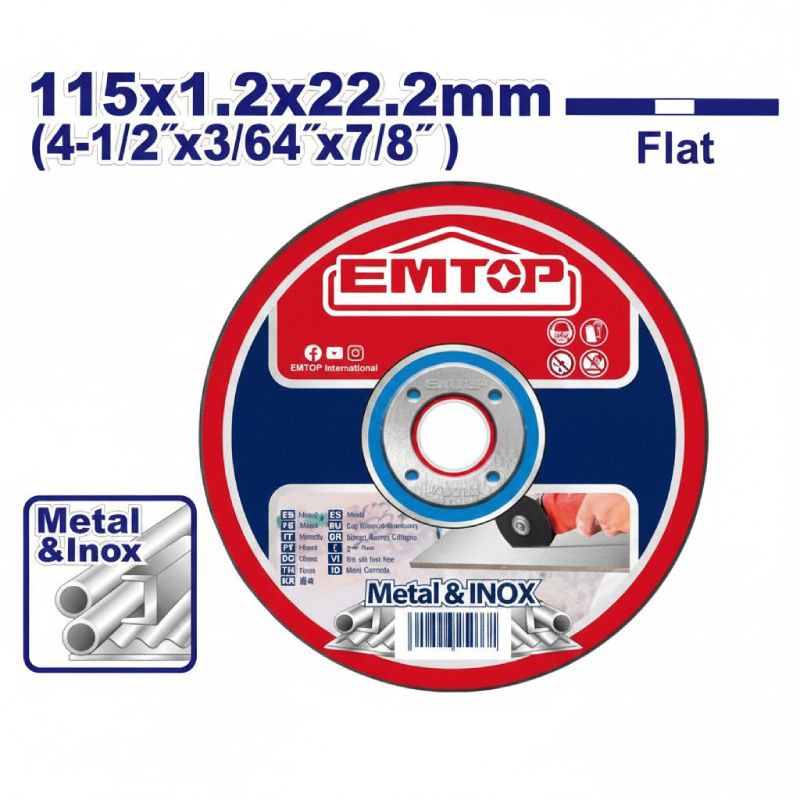 Disque Tronçonne EMTOP 115*2MM - EACD121151  
