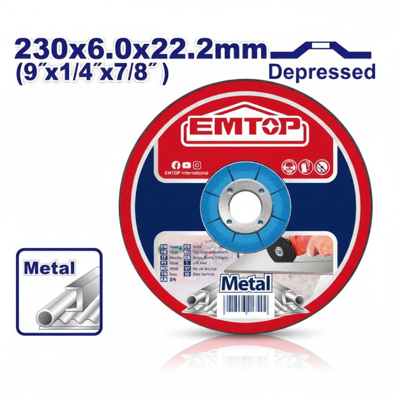 Disque Tronçonner EMTOP 230 x 6 mm - EACD602301